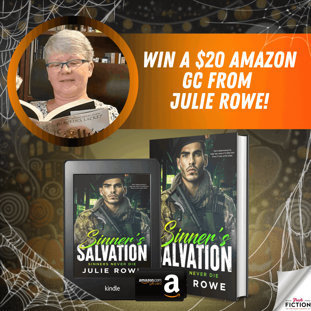 Fate, Danger, and a $20 Prize: SINNER'S SALVATION Giveaway Awaits from Julie Rowe!