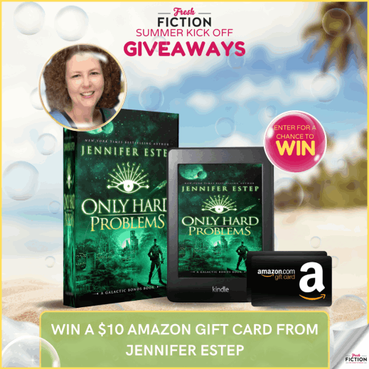 Galactic Adventures Await: Jennifer Estep's ONLY HARD PROBLEMS $10 Amazon GC Giveaway! 