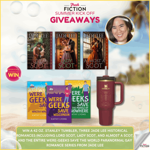The summer kick-off has begun! Stay hydrated and entertained if you win this super summer contest prize from USA Today bestselling author Jade Lee (aka Kathy Lyons).